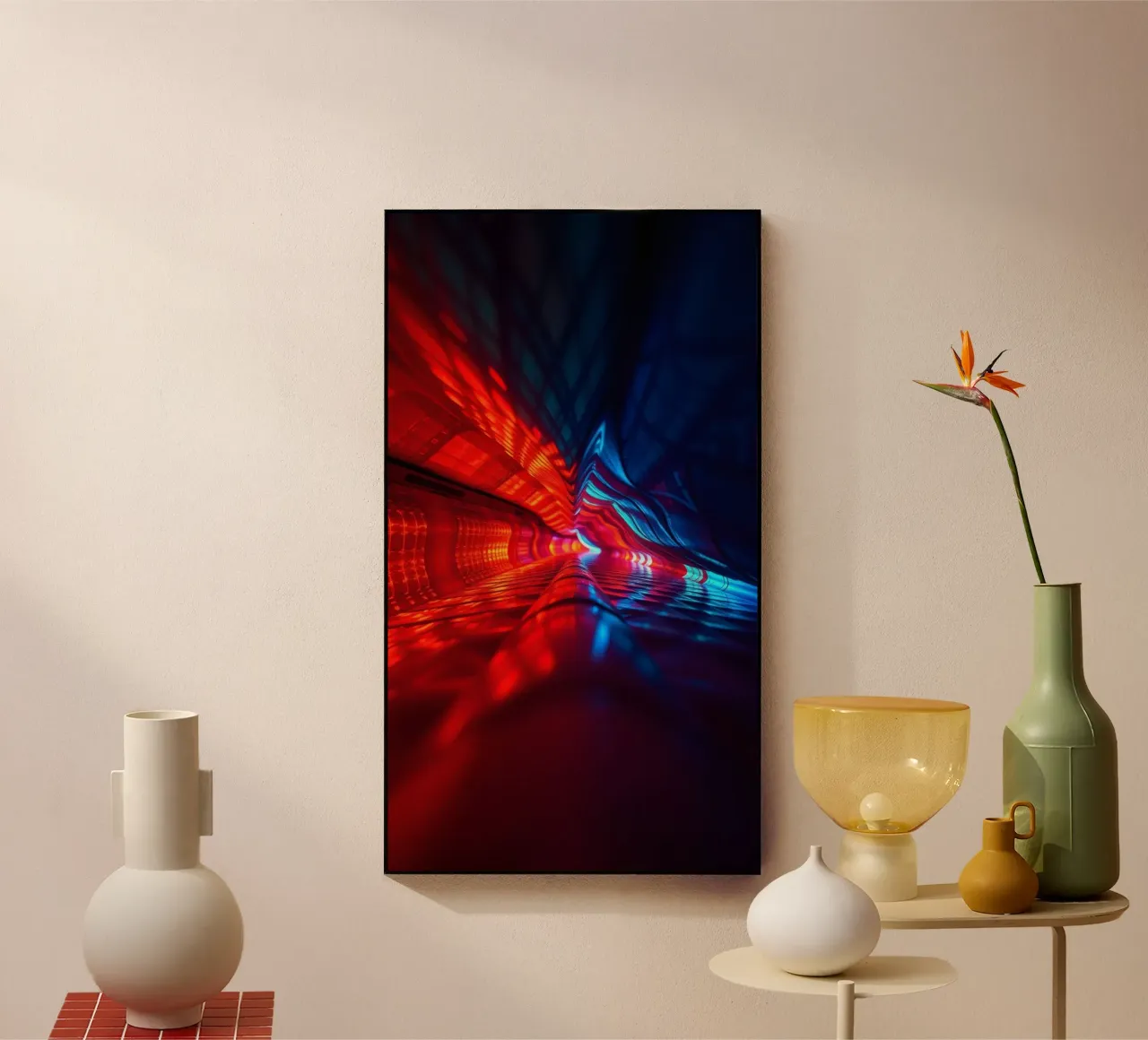 astrazione caratterizzata da colori e riflessi dinamici adatti a plexiglass da DesignDoodle