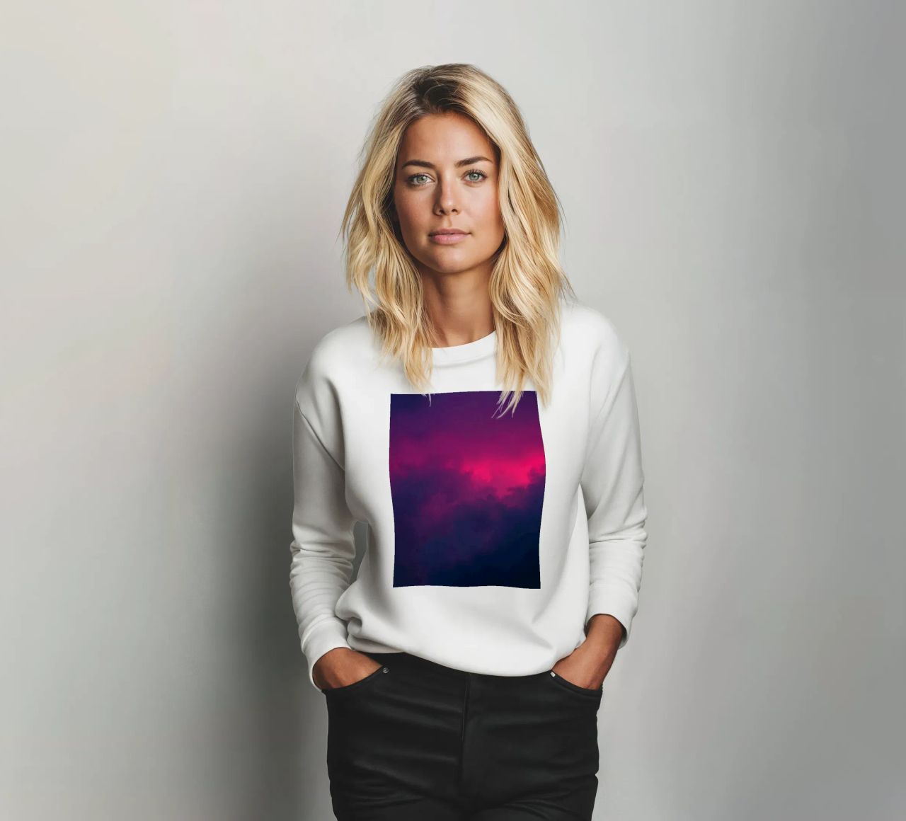 arrière-plan abstrait avec des nuages vibrants et des dégradés doux sweat de DesignDoodle