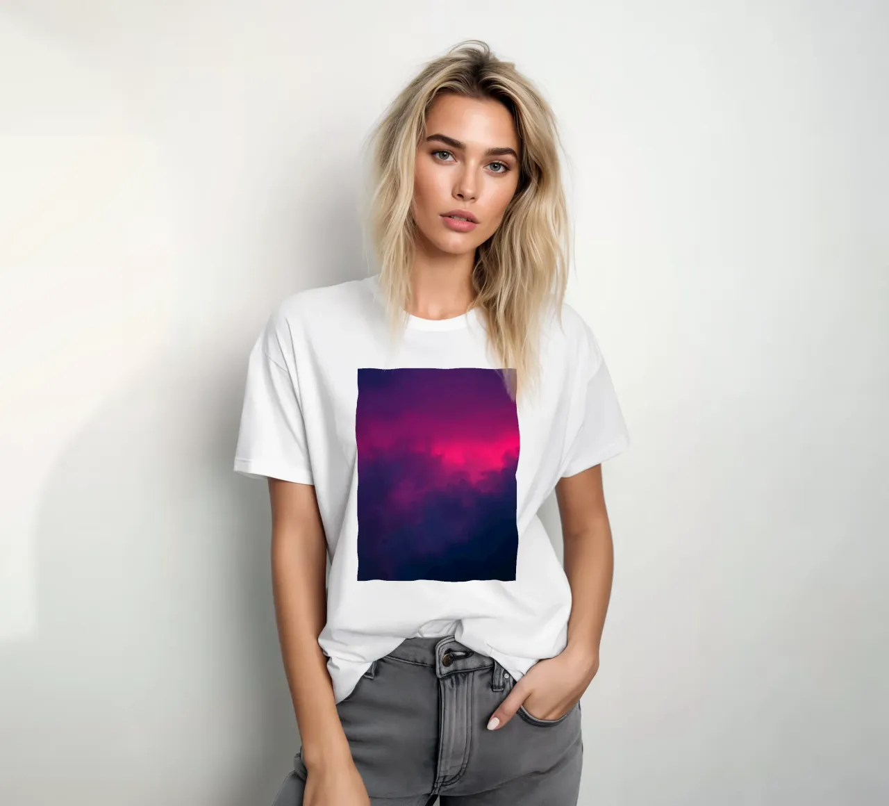 abstract background with vibrant clouds and soft gradients t-shirt by DesignDoodle