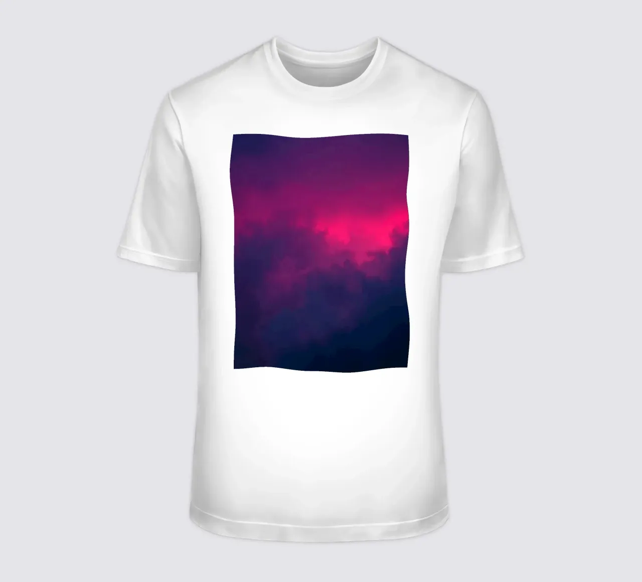 arrière-plan abstrait avec des nuages vibrants et des dégradés doux t-shirt de DesignDoodle