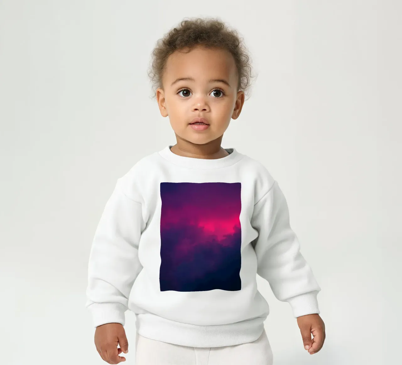 arrière-plan abstrait avec des nuages vibrants et des dégradés doux sweat pour bébé de DesignDoodle