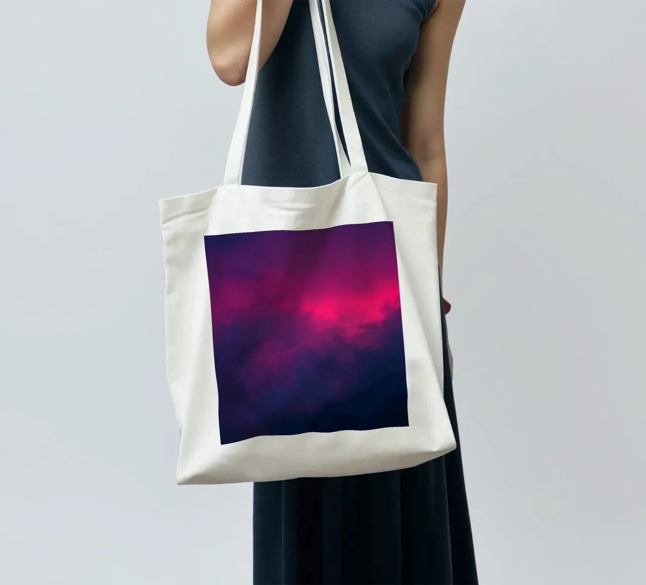 abstract background with vibrant clouds and soft gradients tote bag by DesignDoodle