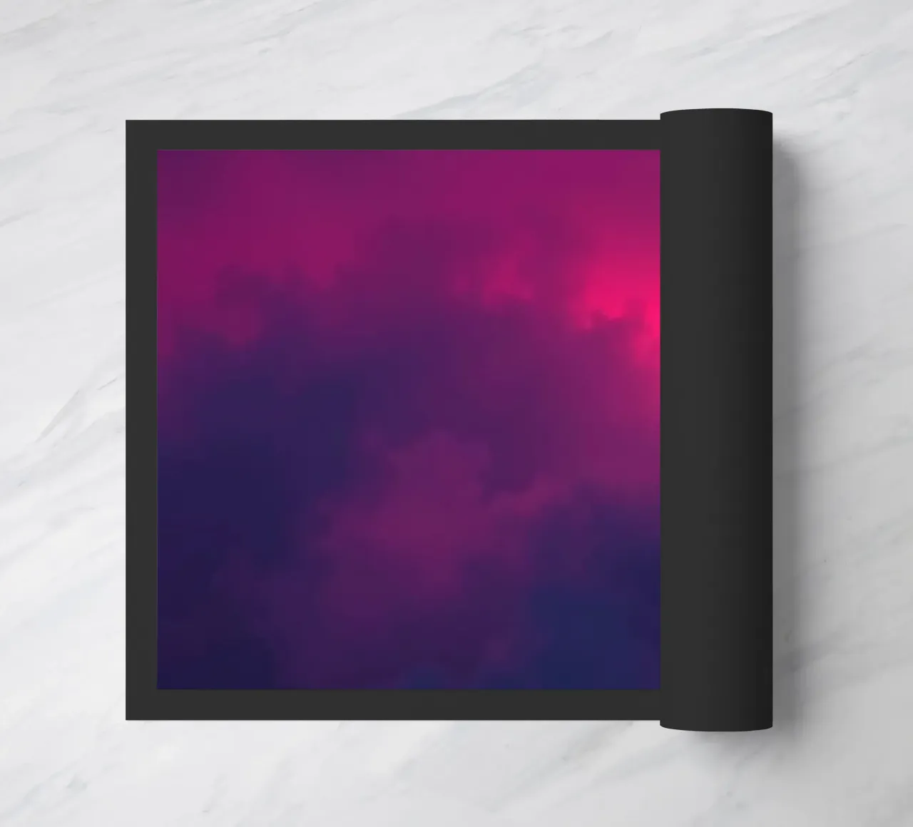 arrière-plan abstrait avec des nuages vibrants et des dégradés doux paillasson de DesignDoodle