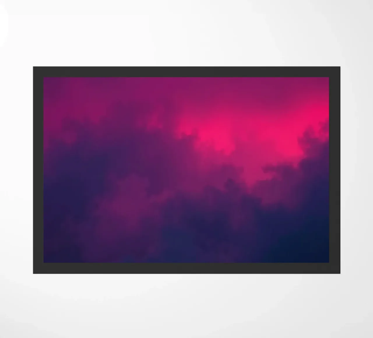 arrière-plan abstrait avec des nuages vibrants et des dégradés doux paillasson de DesignDoodle