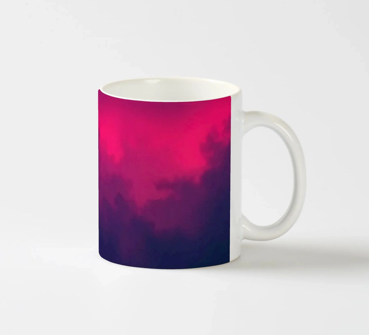 abstract background with vibrant clouds and soft gradients ceramic mug by DesignDoodle