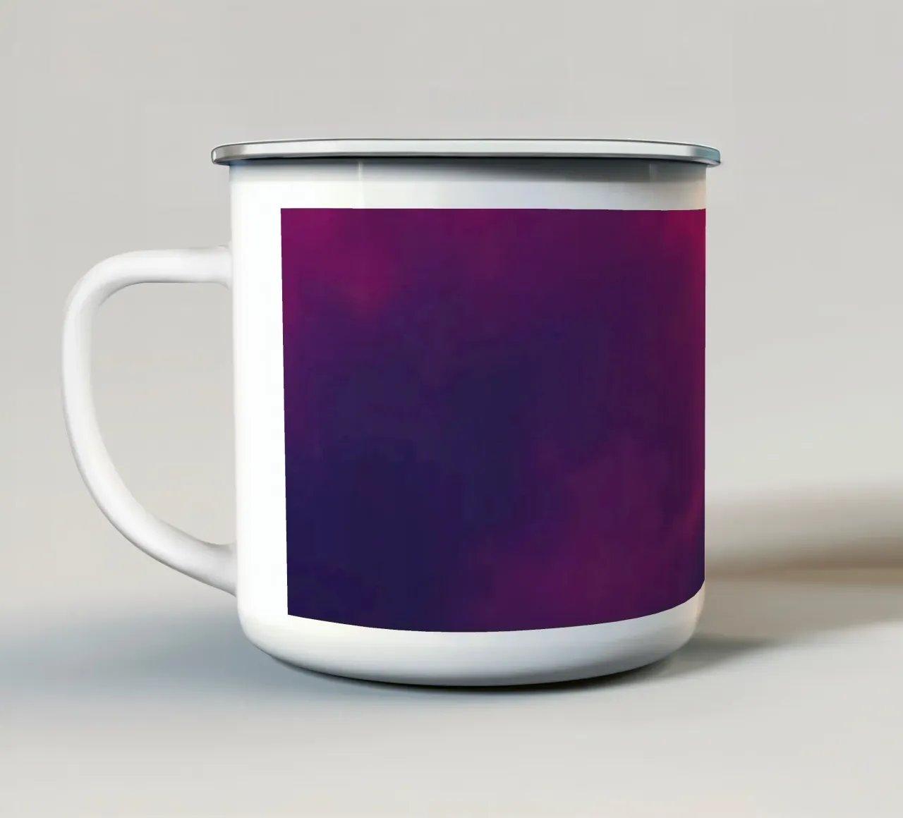 arrière-plan abstrait avec des nuages vibrants et des dégradés doux mug en émail de DesignDoodle