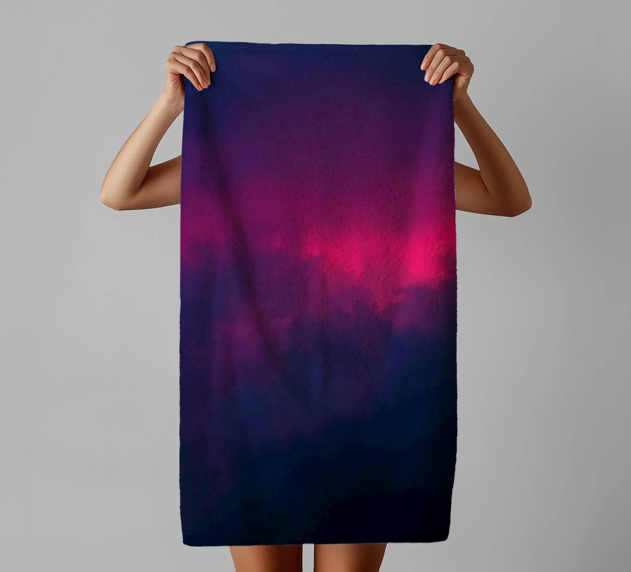 abstract background with vibrant clouds and soft gradients towel by DesignDoodle