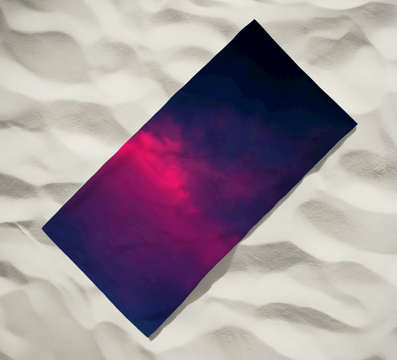 abstract background with vibrant clouds and soft gradients beach towel by DesignDoodle