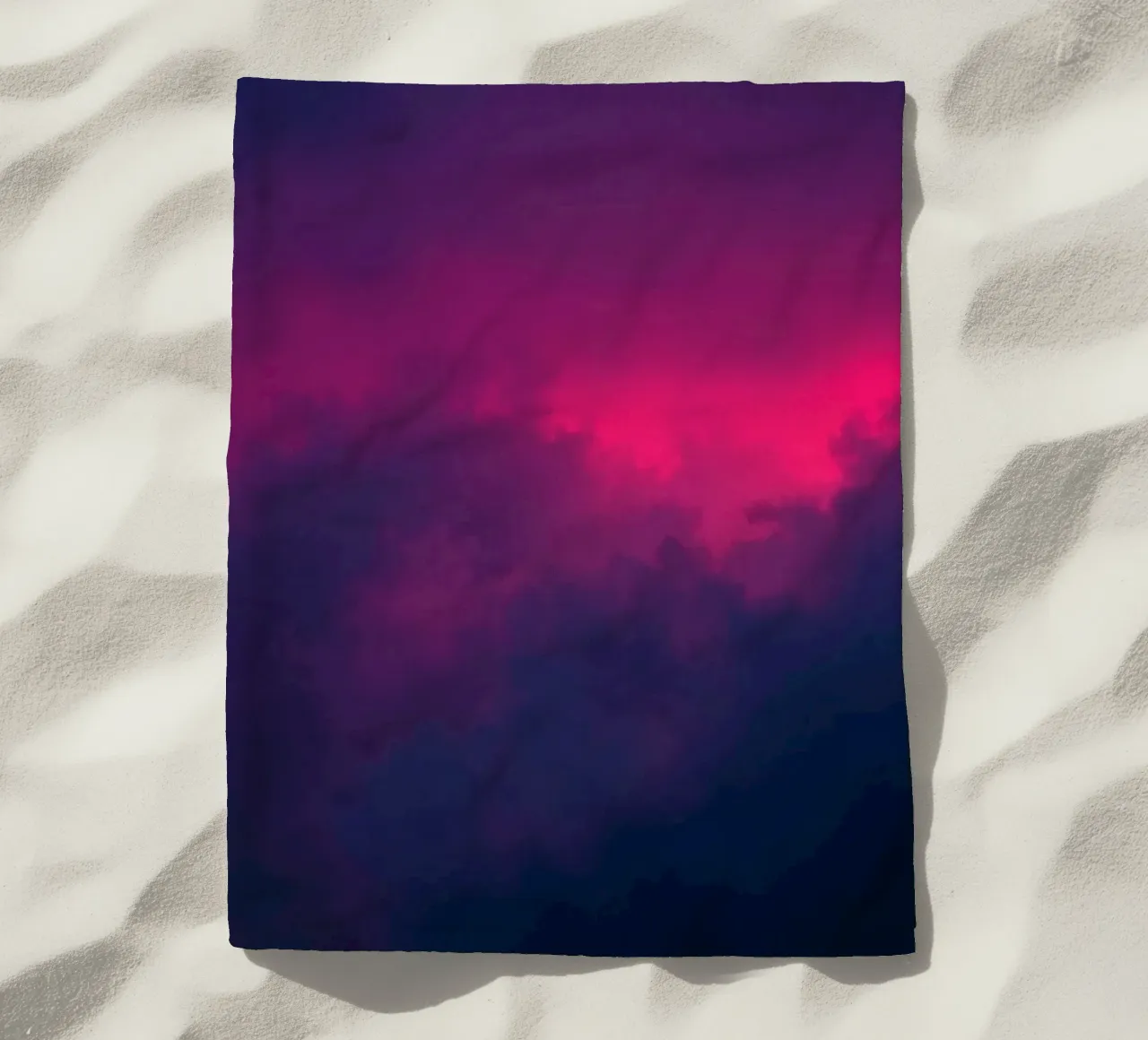 abstract background with vibrant clouds and soft gradients beach towel by DesignDoodle