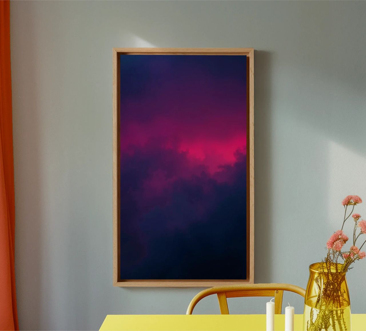 abstract background with vibrant clouds and soft gradients canvas by DesignDoodle