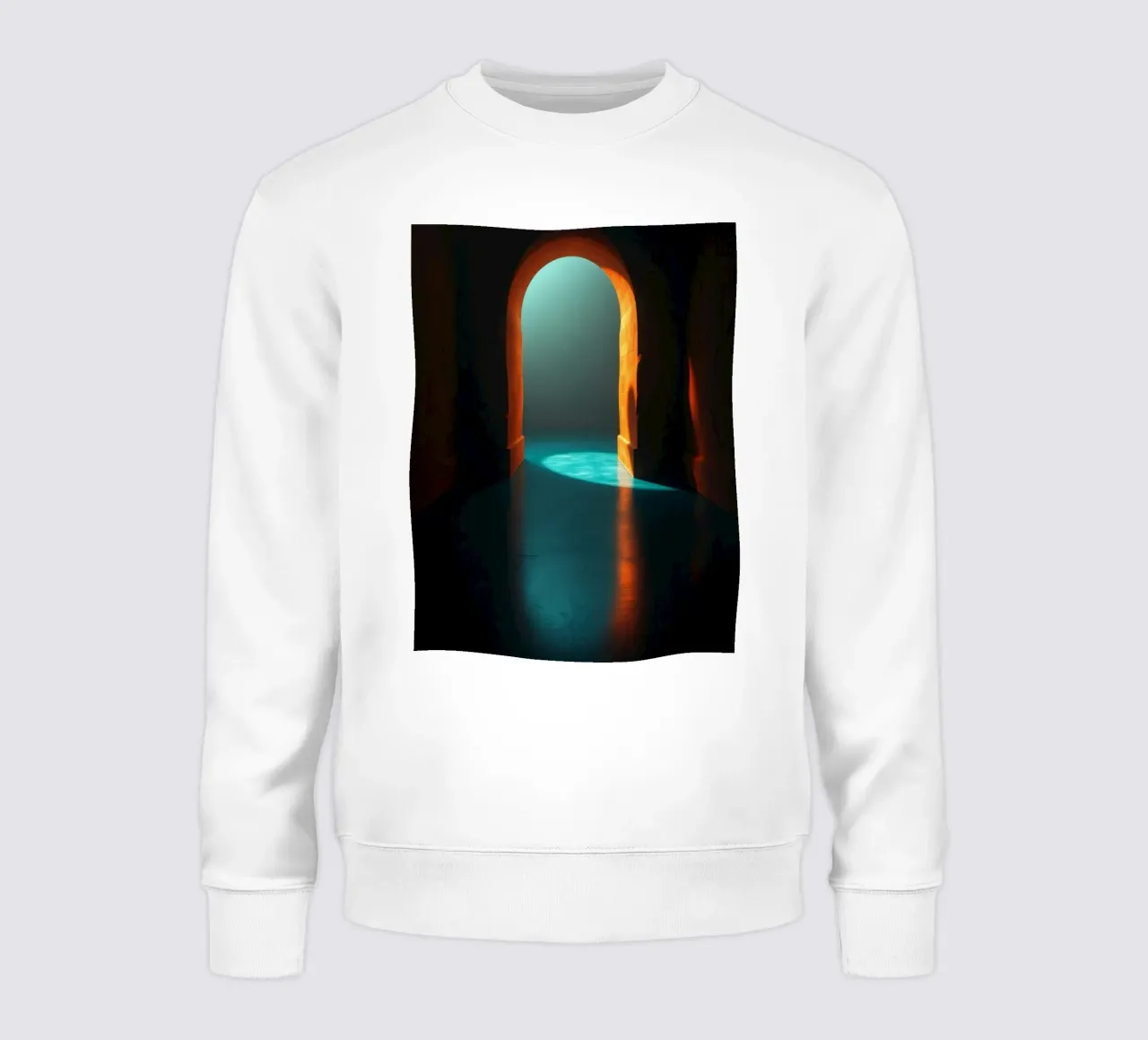 Helles Licht strömt durch einen ruhigen Torbogen Sweatshirt von DesignDoodle