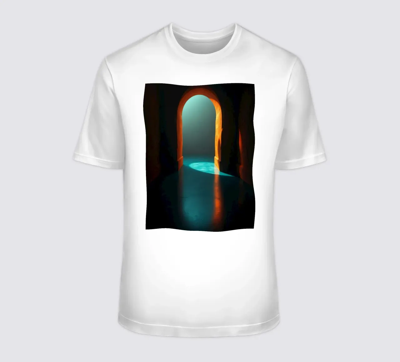 Luz brillante a través de un arco tranquilo camiseta de DesignDoodle