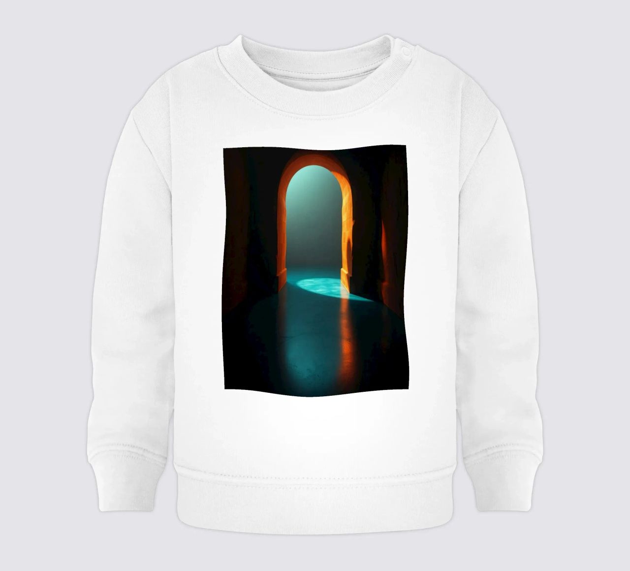 Luce intensa che attraversa un arco tranquillo felpa neonato da DesignDoodle