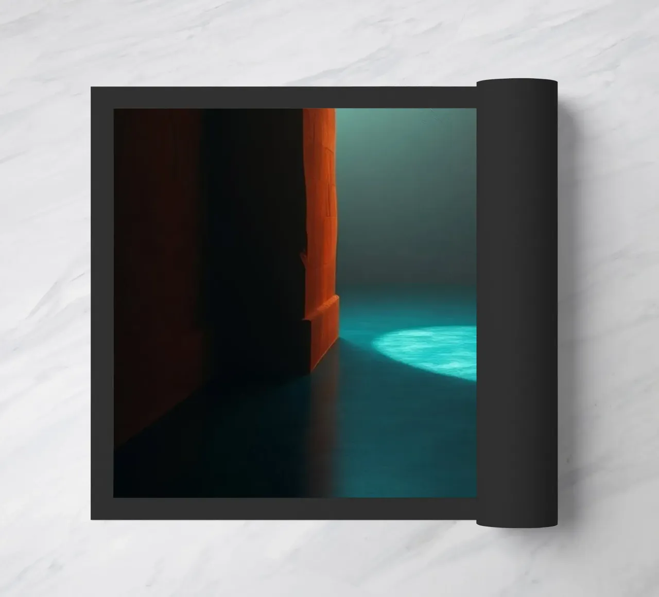 Luce intensa che attraversa un arco tranquillo zerbino da DesignDoodle