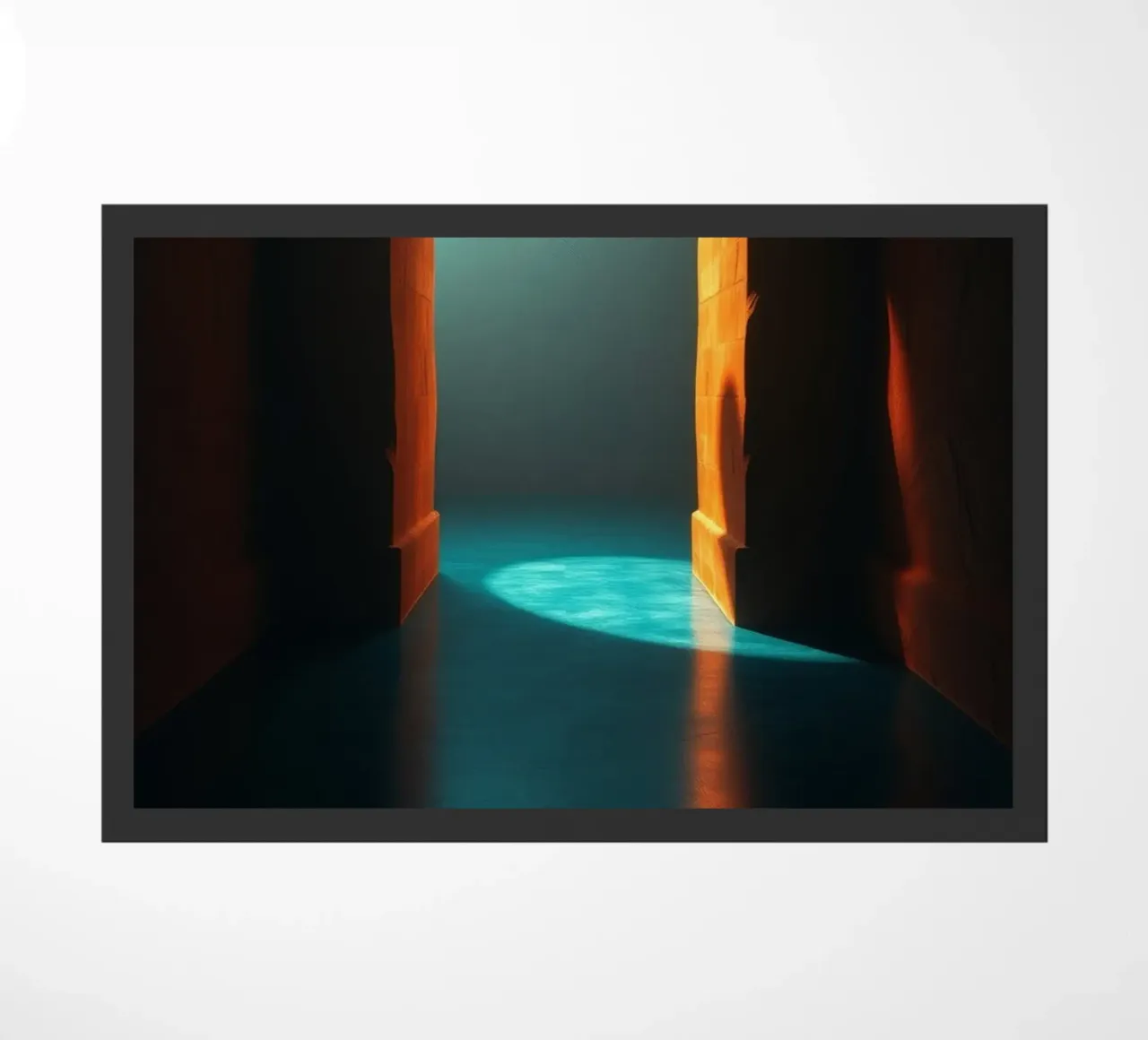 Luce intensa che attraversa un arco tranquillo zerbino da DesignDoodle