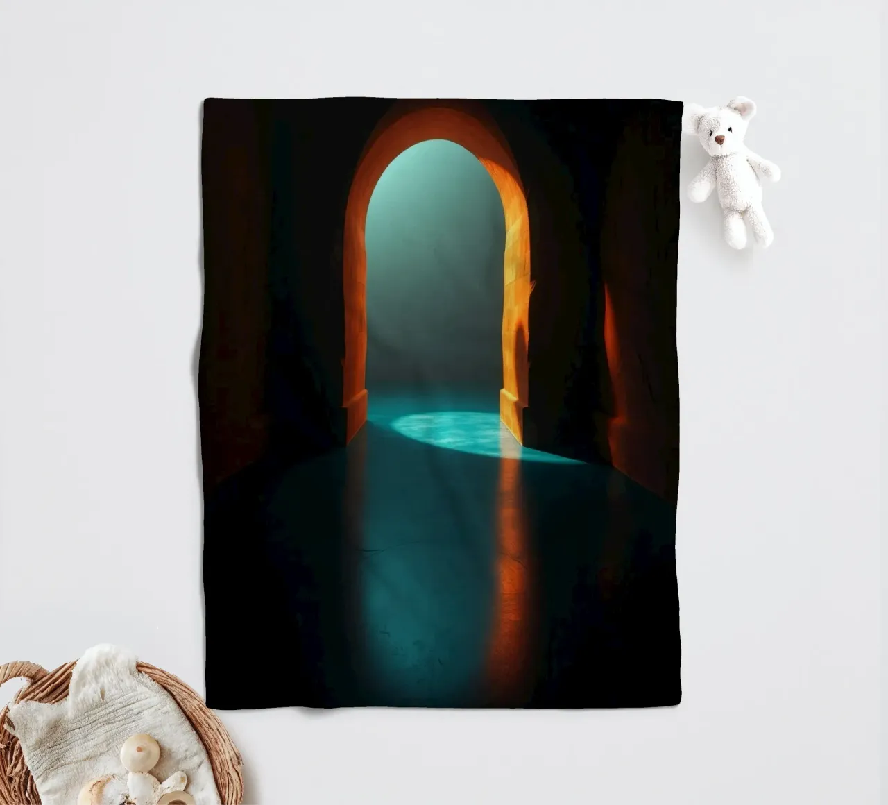 Luce intensa che attraversa un arco tranquillo coperta in pile da DesignDoodle