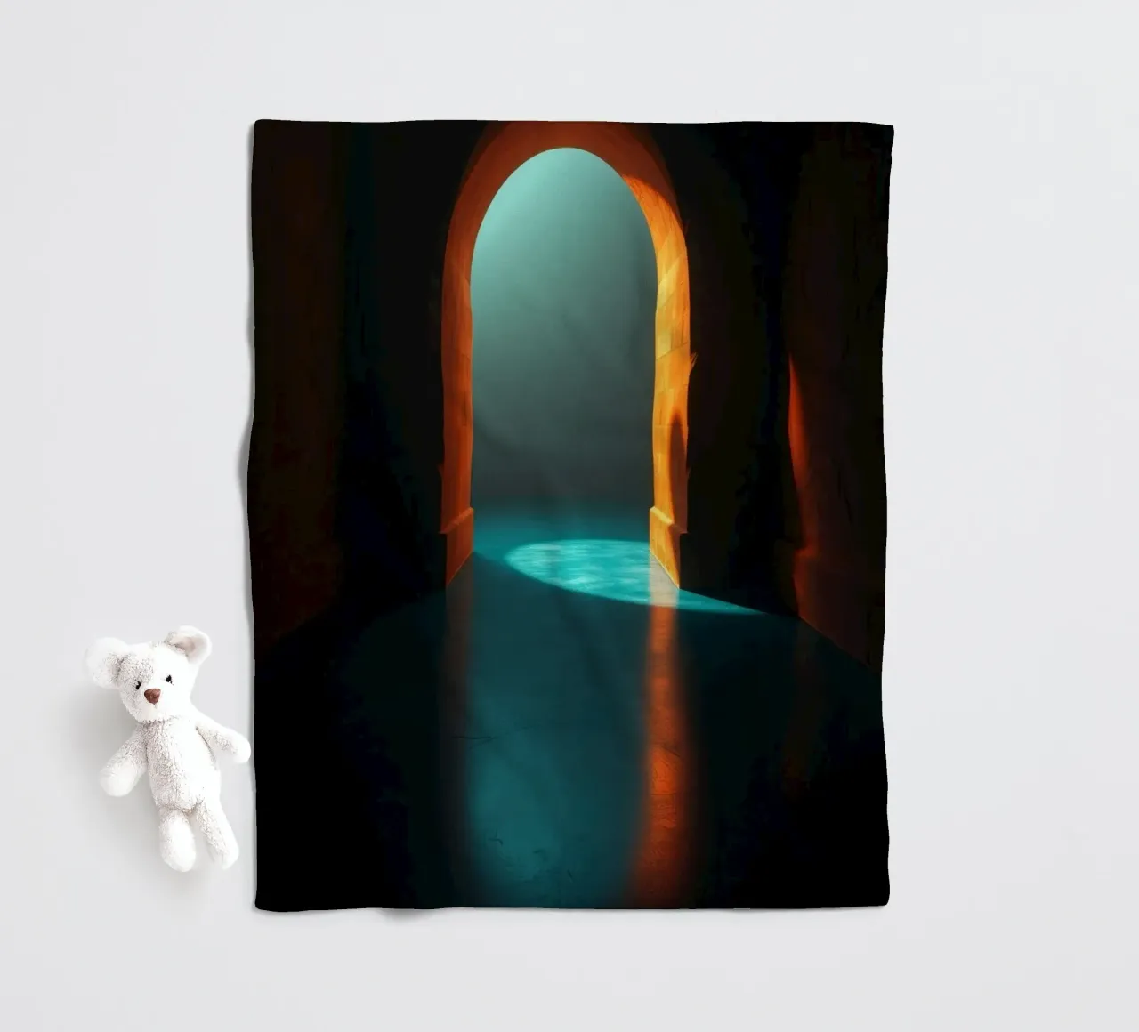 Luce intensa che attraversa un arco tranquillo coperta in pile da DesignDoodle