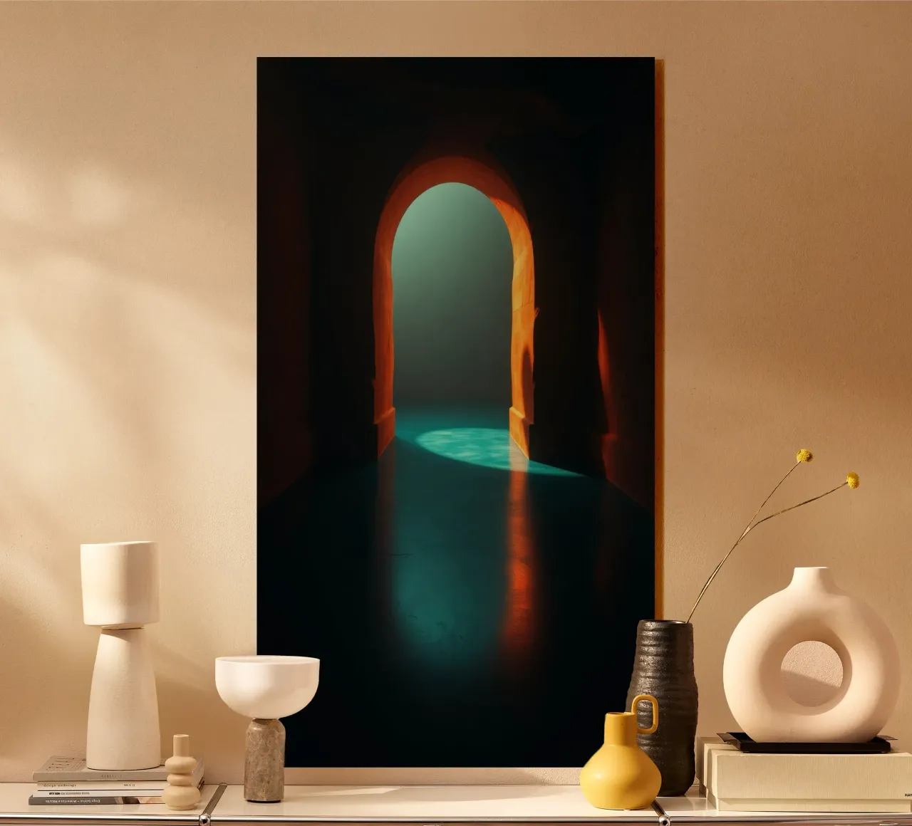 Luz brillante a través de un arco tranquilo metacrilato de DesignDoodle
