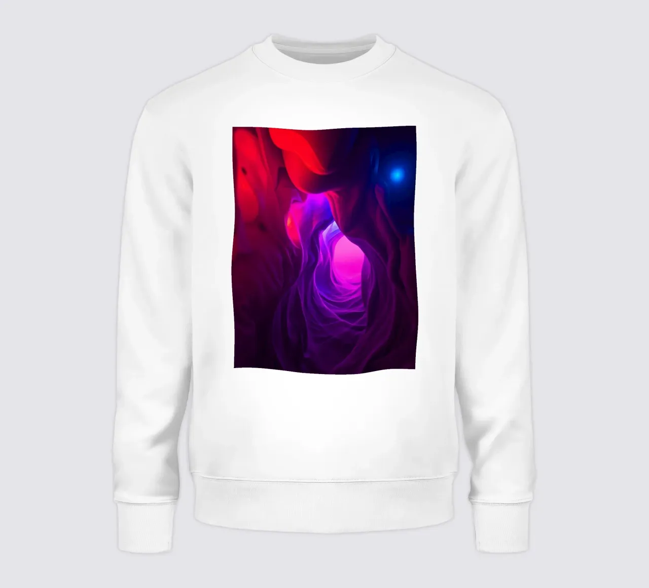 Lebendiges abstraktes Höhlendesign für eine fesselnde Wandgestaltung Sweatshirt von DesignDoodle