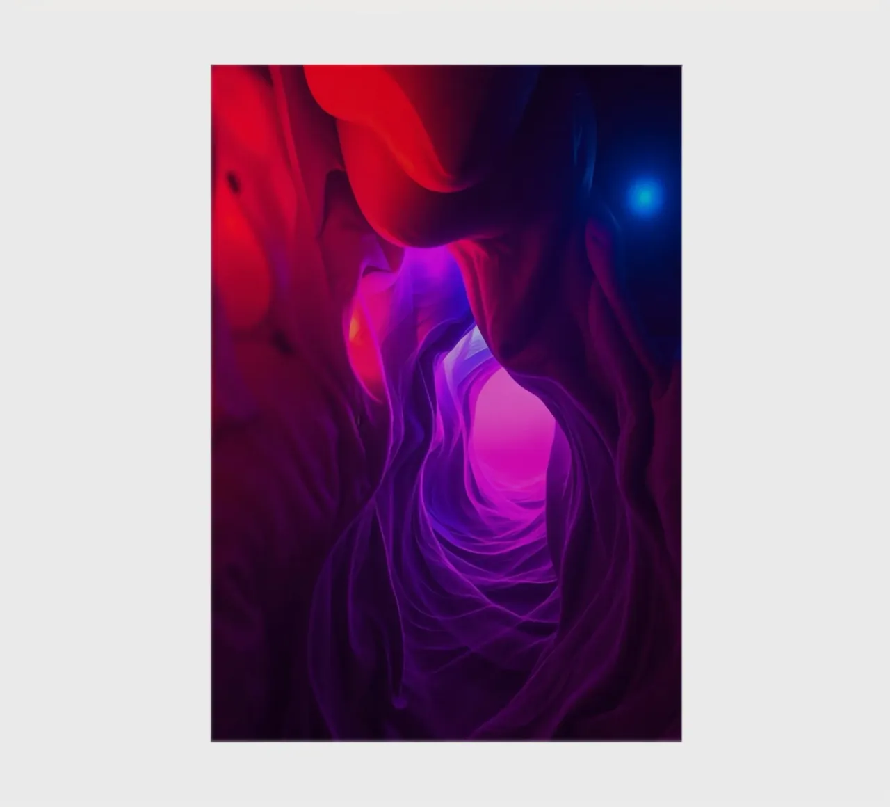 Vibrant abstract cave design creates a captivating wallart notebook by DesignDoodle