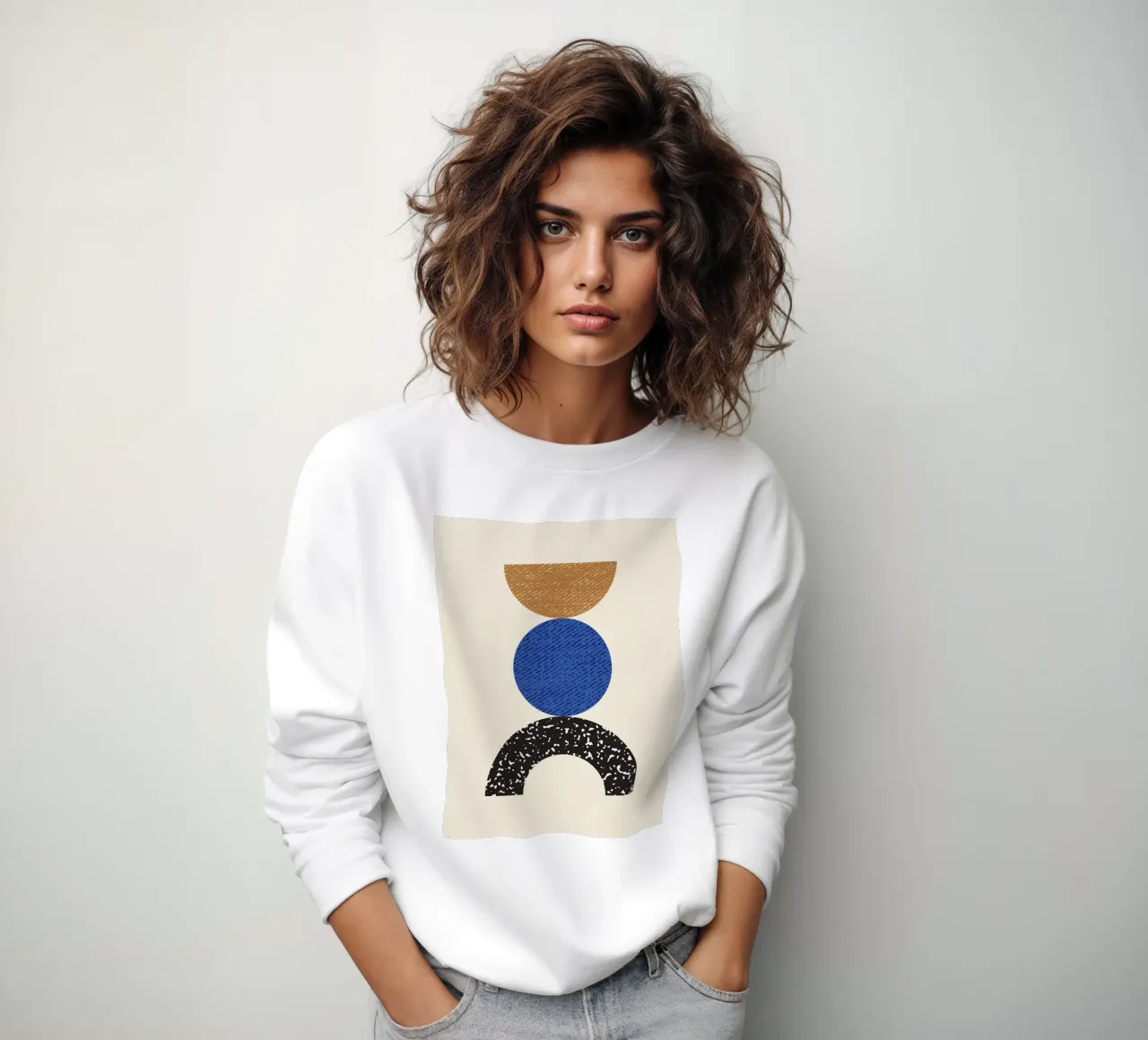 Equilibrio geometrico in woodblock felpa da MoonlightPrint