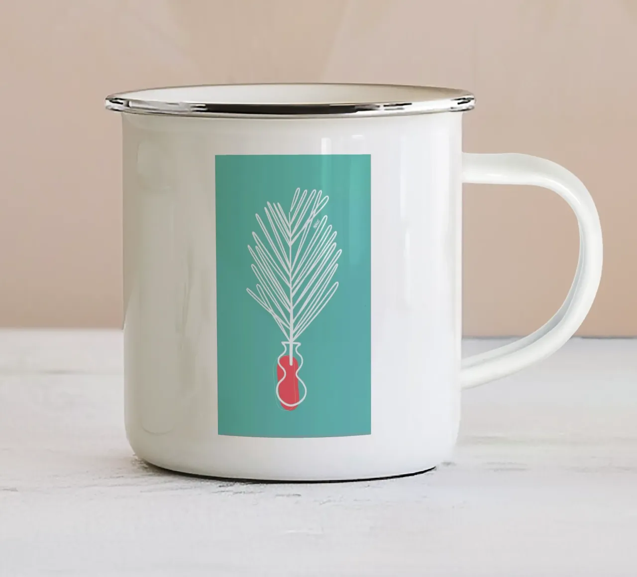 Dry Leaf tazza in smalto da Ninhol