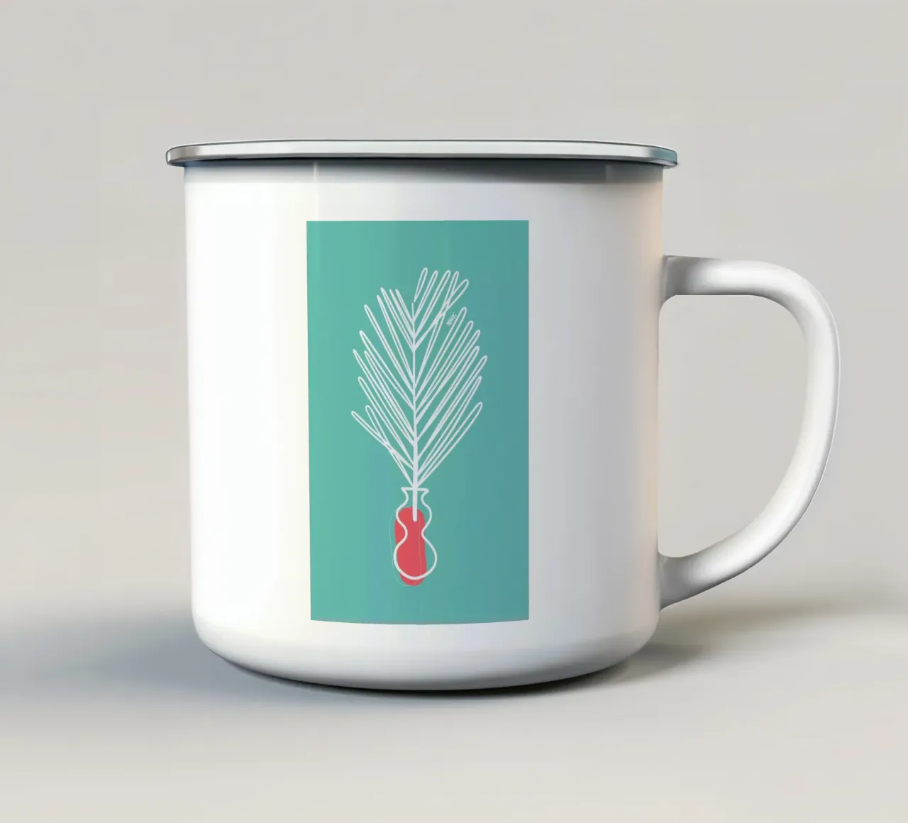 Dry Leaf tazza in smalto da Ninhol