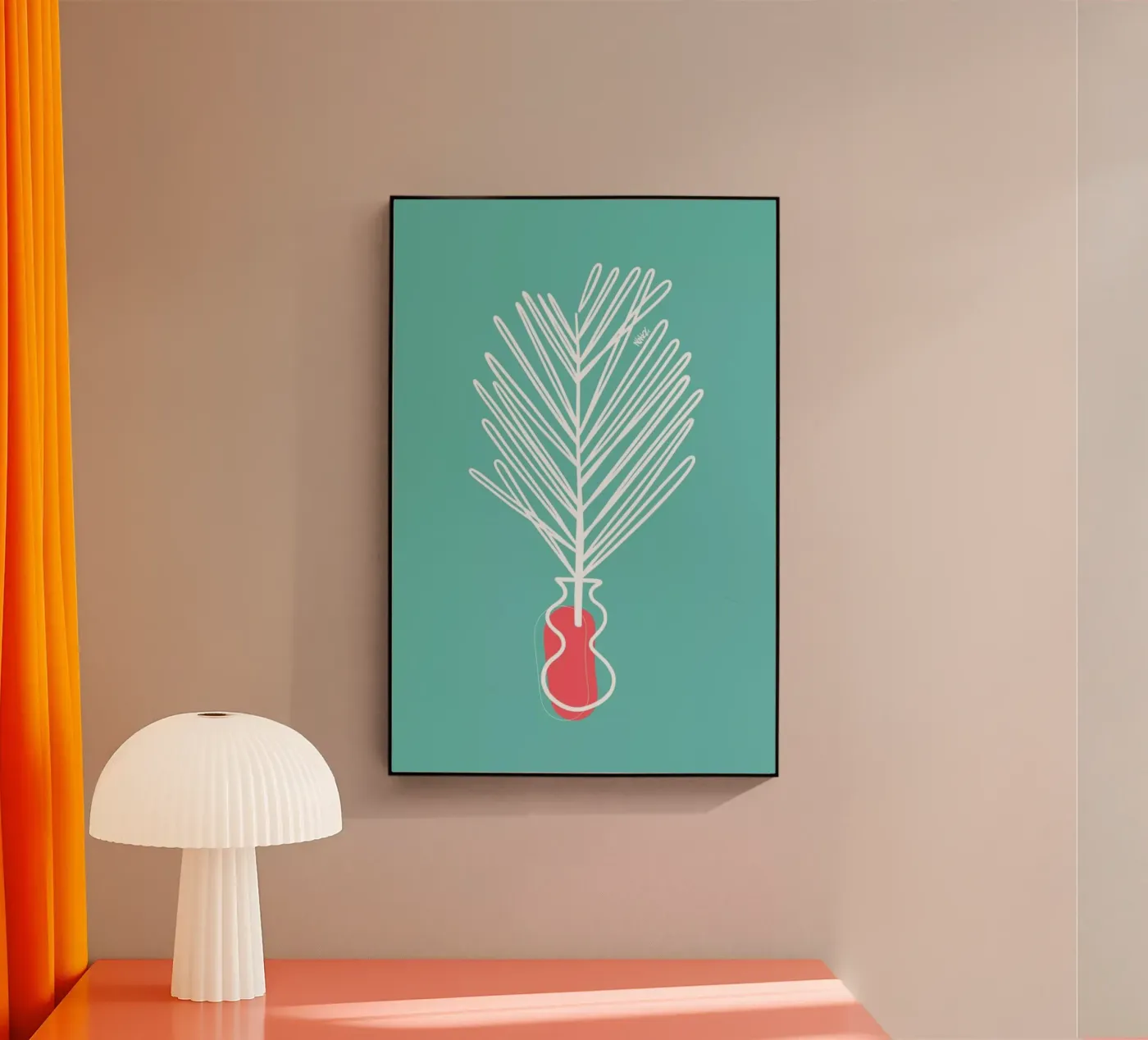 Dry Leaf Acryl-Glas von Ninhol