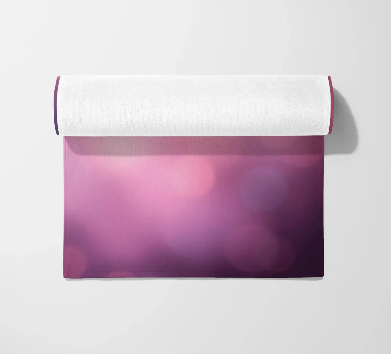 abstract featuring swirling red and yellows with soft bubble beach towel by DesignDoodle