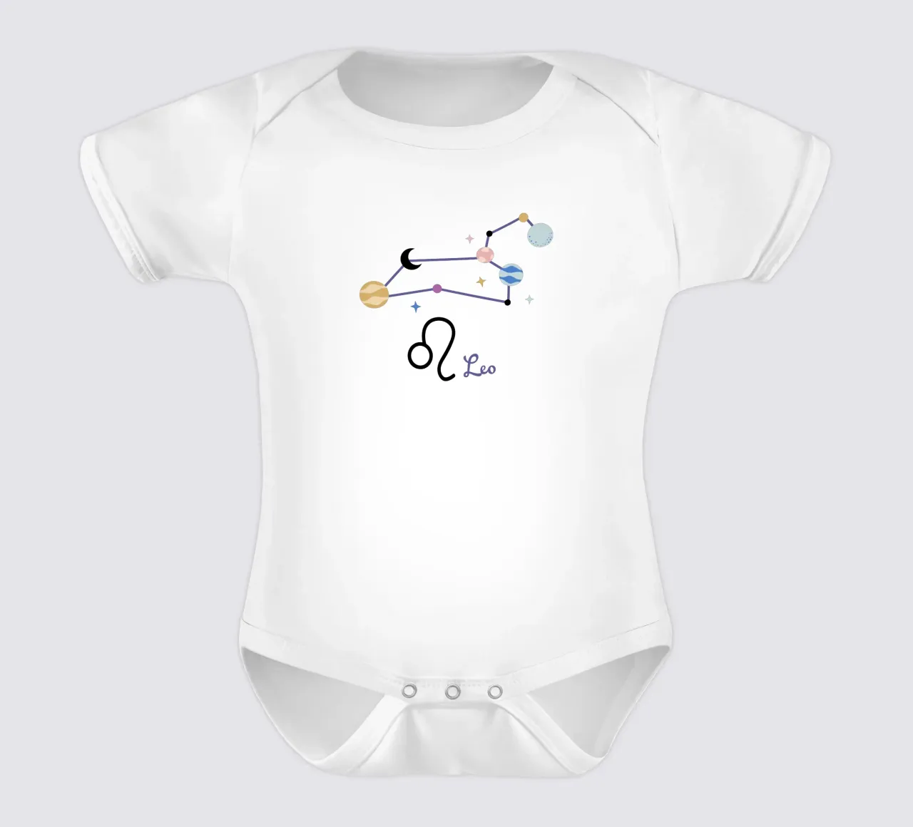 Leo (Without Background) body neonato maniche corte da treechild