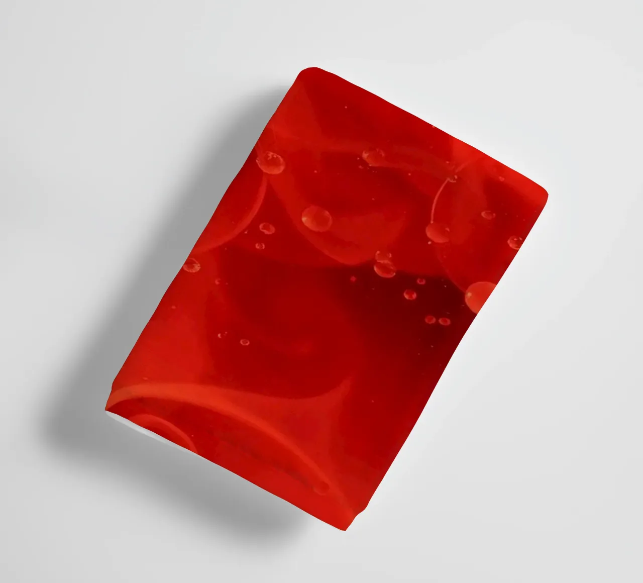 abstract swirling reds and yellows with soft bubbles towel by DesignDoodle