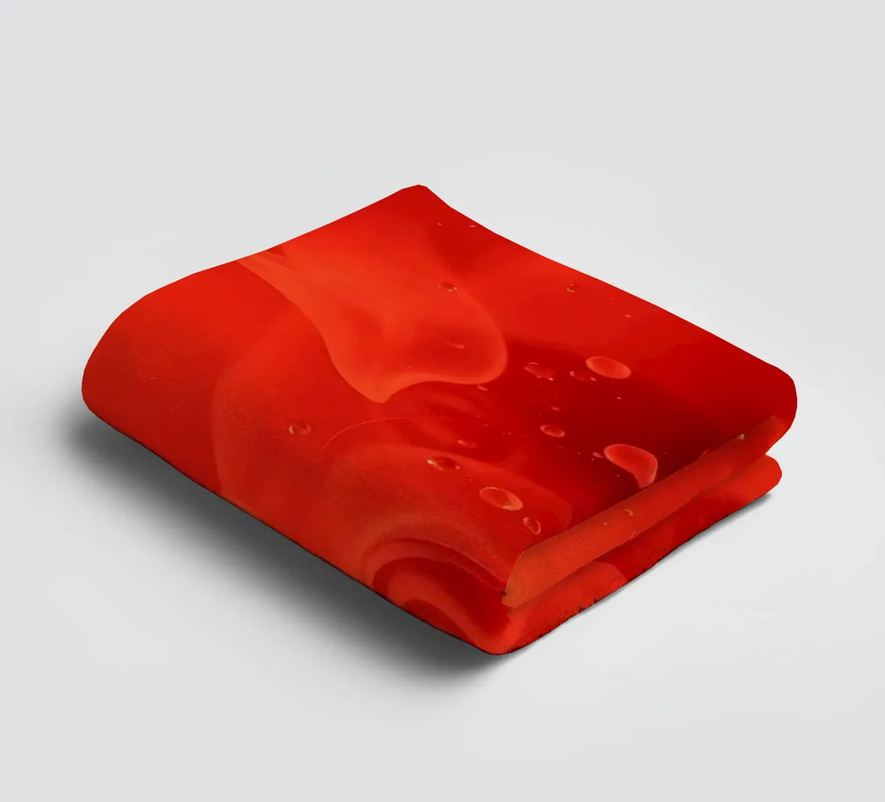 abstract swirling reds and yellows with soft bubbles towel by DesignDoodle