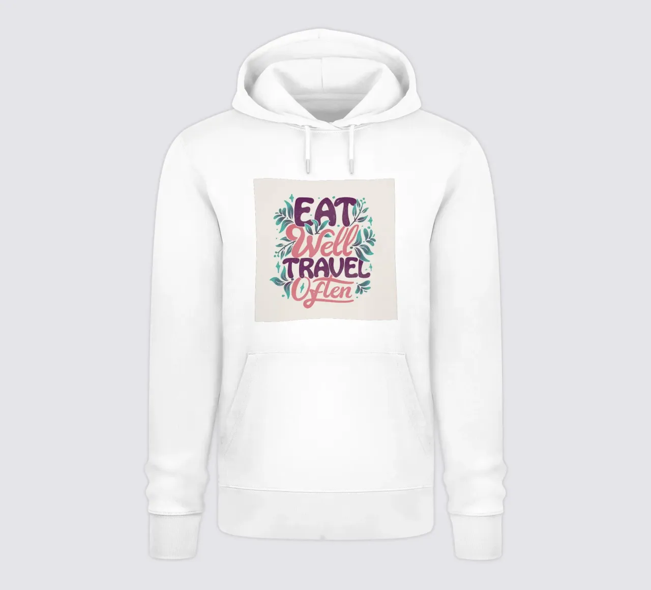 Eat Well Travel Often felpa con cappuccio da Tobe Fonseca