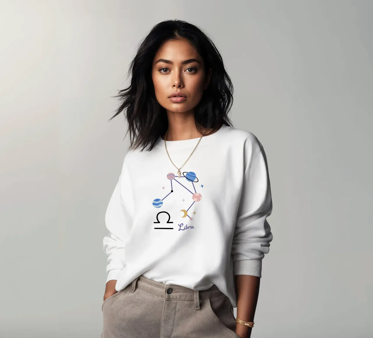 Libra (Without Background) felpa da treechild