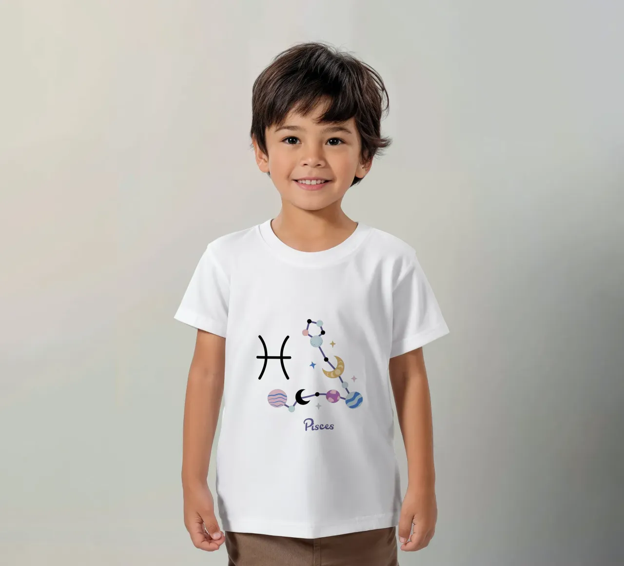 Pisces (Without Background) t-shirt bambini da treechild