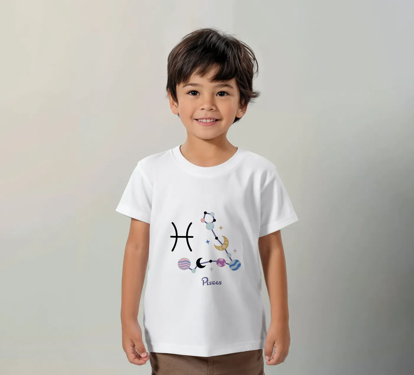 Pisces (Without Background) t-shirt bambini da treechild