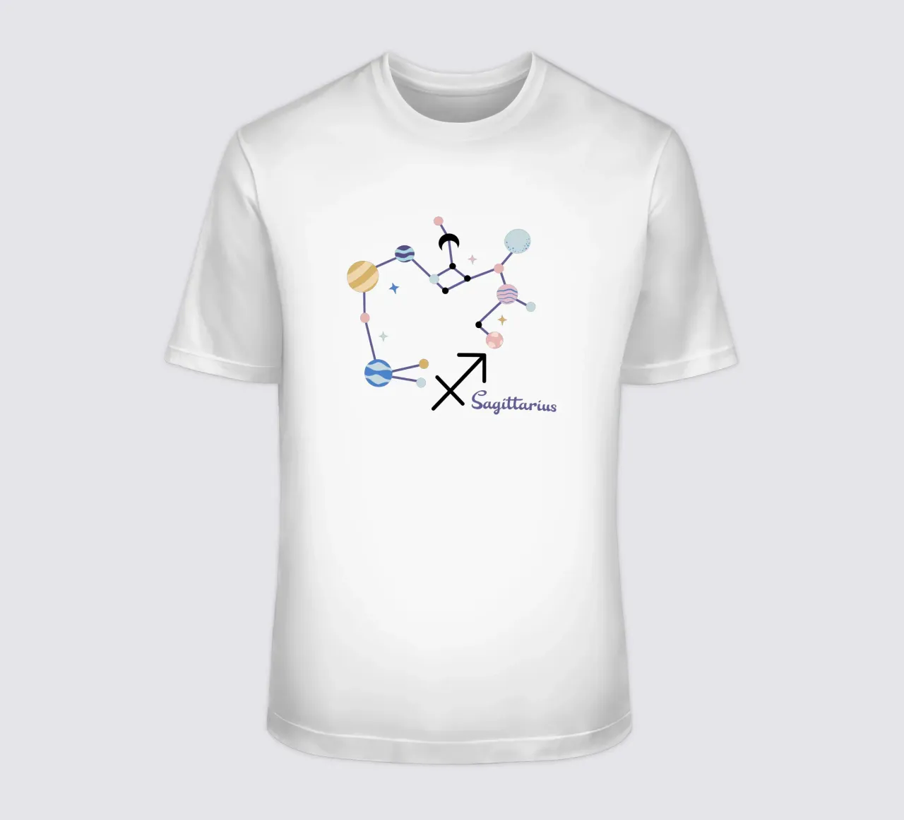 Sagittarius (Without Background) t-shirt da treechild