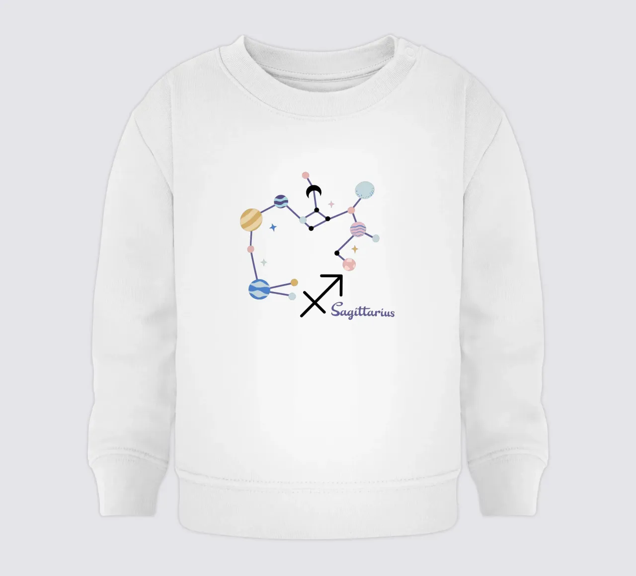 Sagittarius (Without Background) felpa neonato da treechild