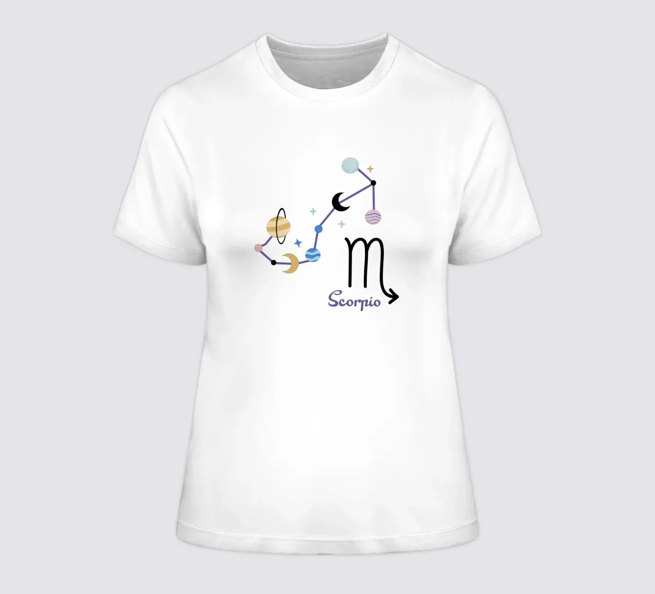 Scorpio (Without Background) t-shirt da donna da treechild