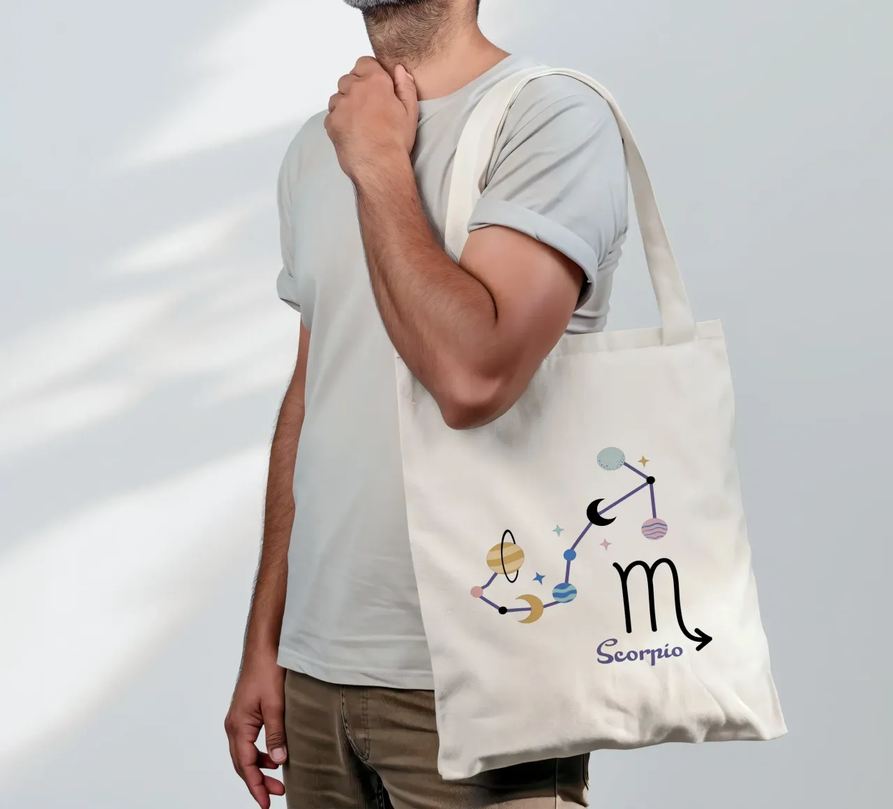 Scorpio (Without Background) borsa in juta da treechild