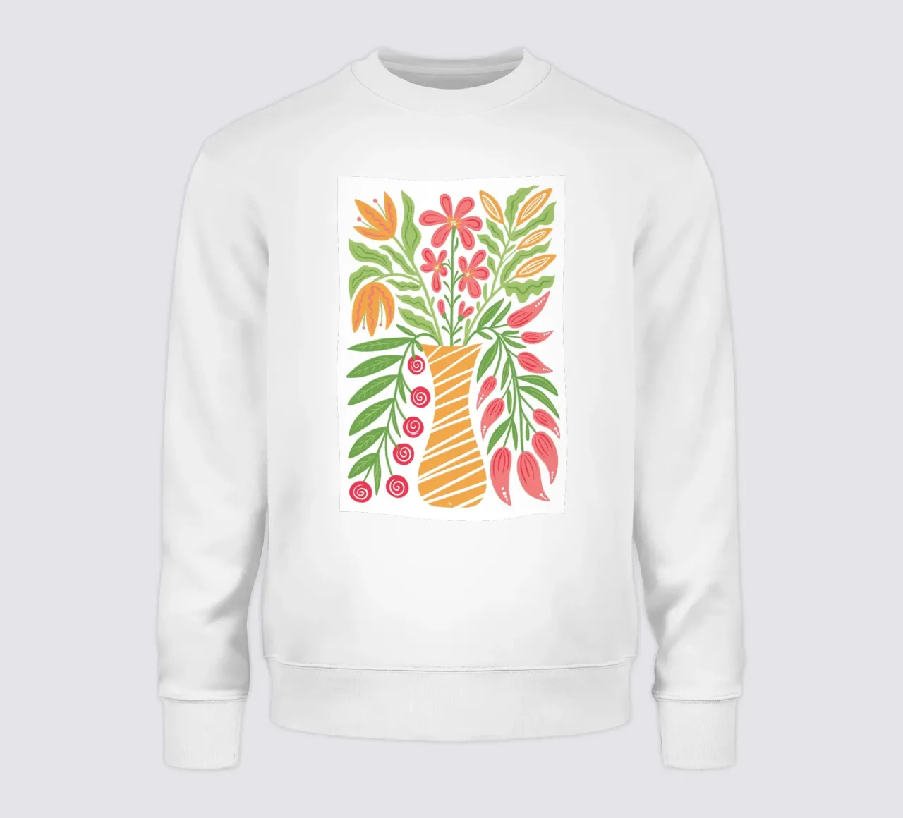 Fiori audaci in un vaso felpa da Martina