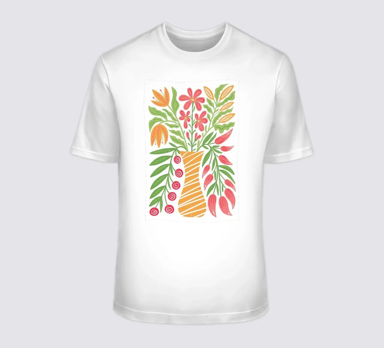 Fiori audaci in un vaso t-shirt da Martina