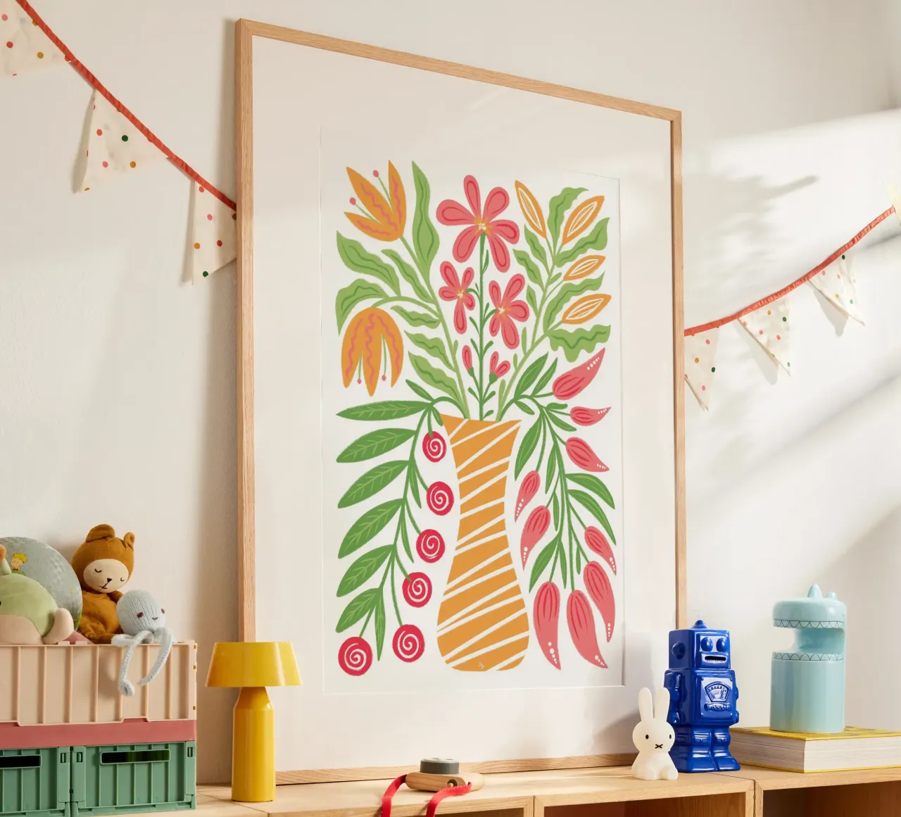 Fiori audaci in un vaso carta hahnemühle da Martina