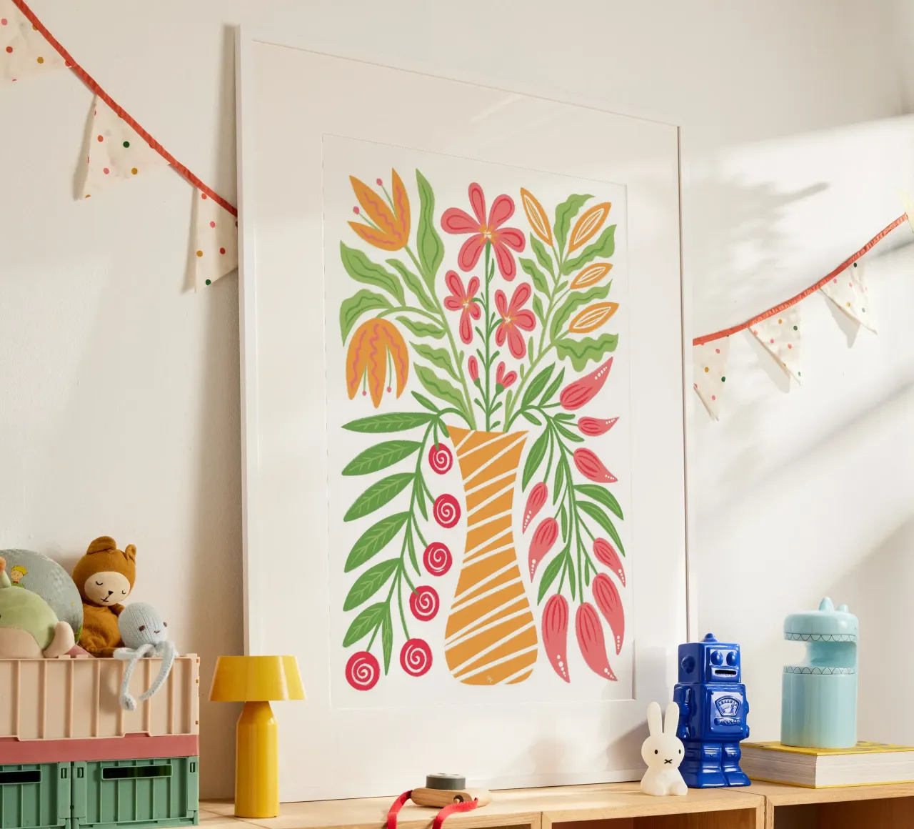 Fiori audaci in un vaso carta hahnemühle da Martina