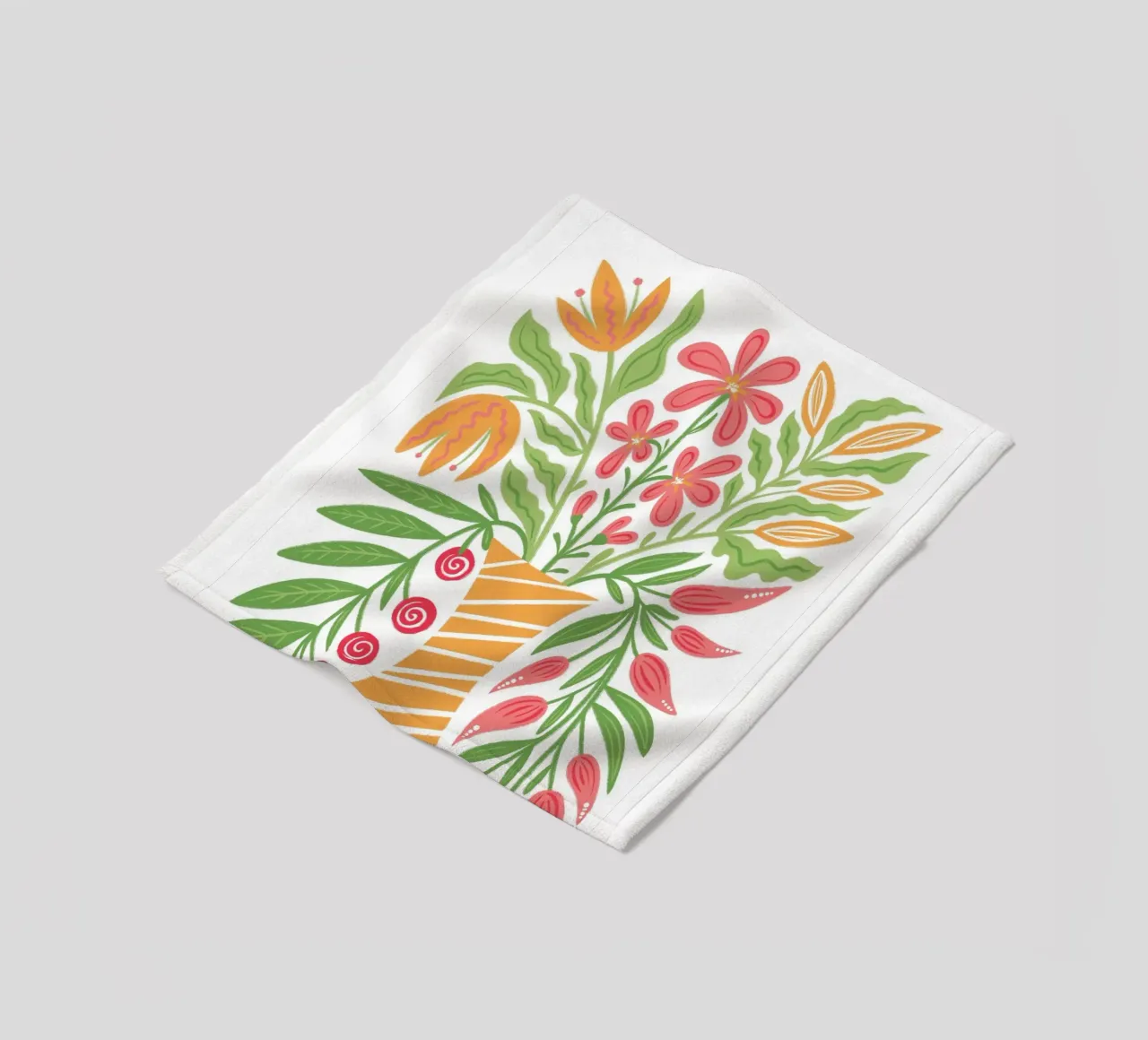Fiori audaci in un vaso coperta in pile da Martina