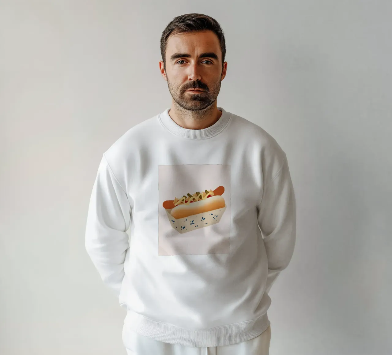 Spuntino a base di hotdog felpa da Carinaprint