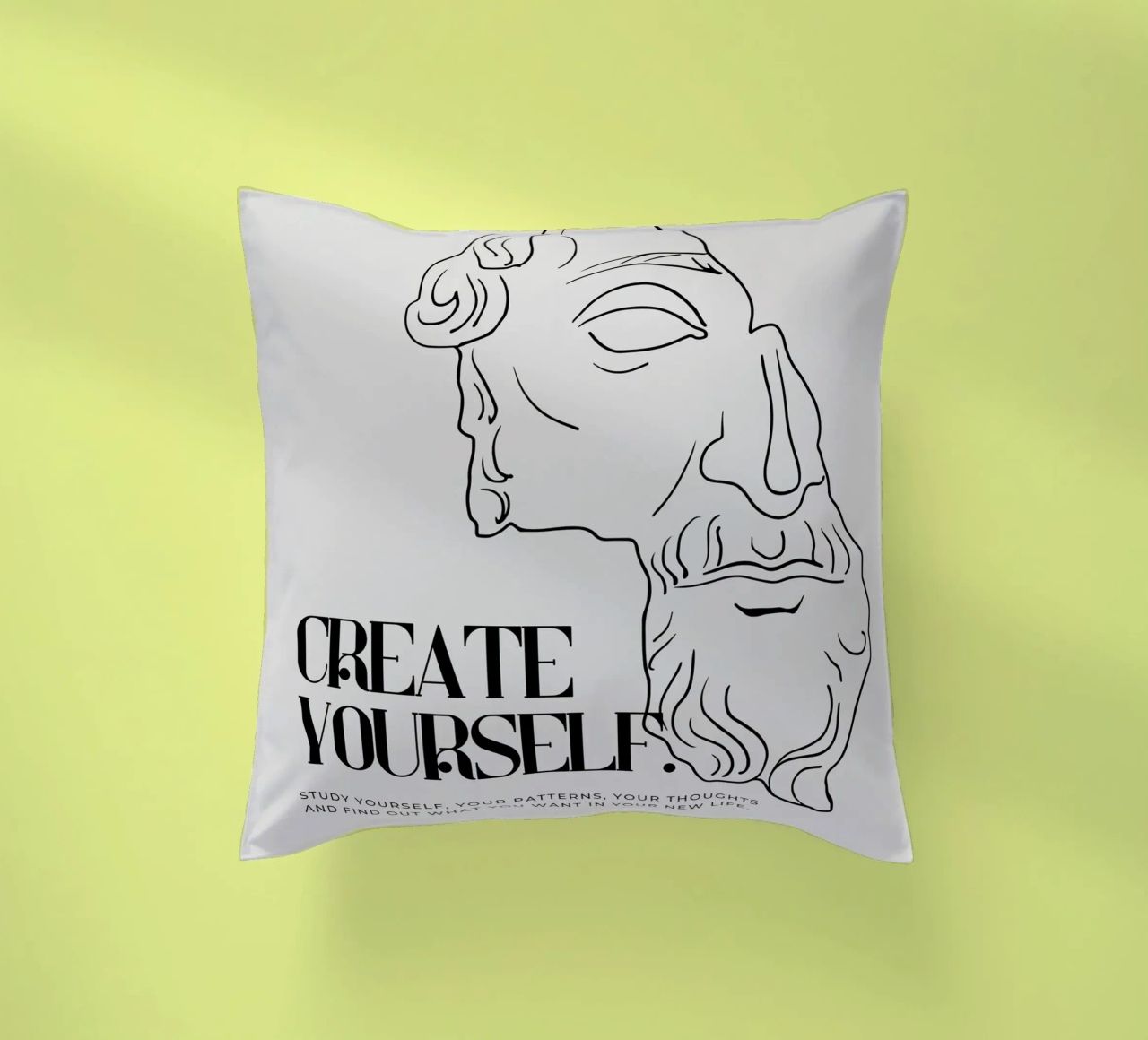 create yourself cuscino da Ambition Wall