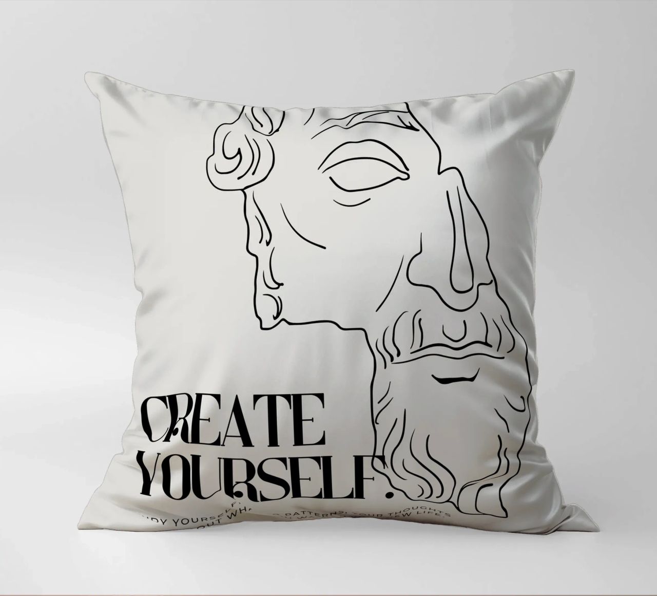 create yourself cuscino da Ambition Wall