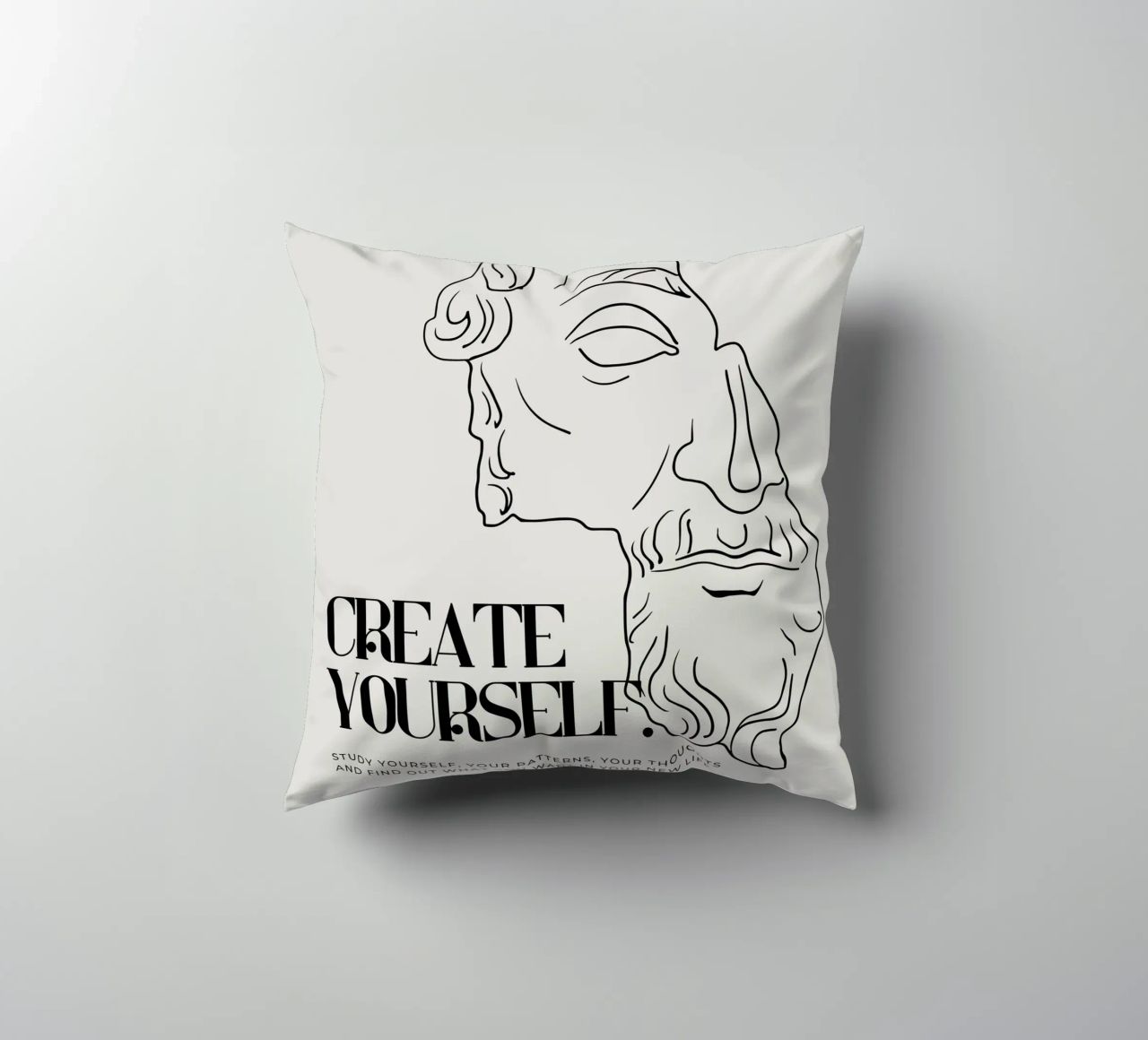 create yourself cuscino da Ambition Wall