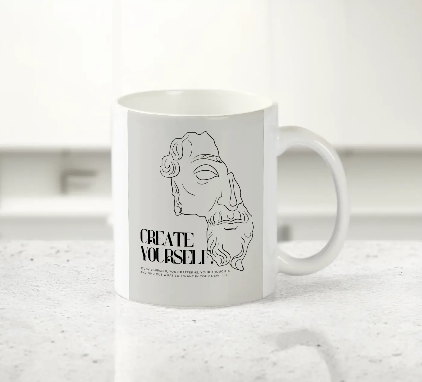 create yourself ceramic mug by pixelflow